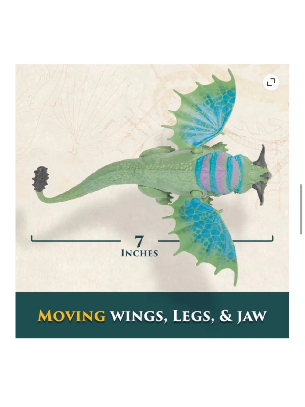 NEW DreamWorks How to Train Your Dragon Rumblehorn Action Figure Green Blue